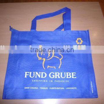 Cheap recycled pp non woven shopping bag with zipper