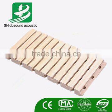 Pine Wood Sound Absorption Panel Grooved Acoustic Panel For Gym