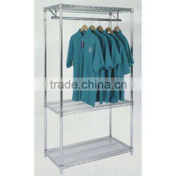 Metal chrome wire racking for food storage