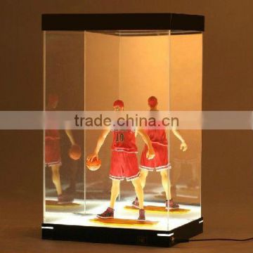 led light acrylic box for showing various kinds of goods