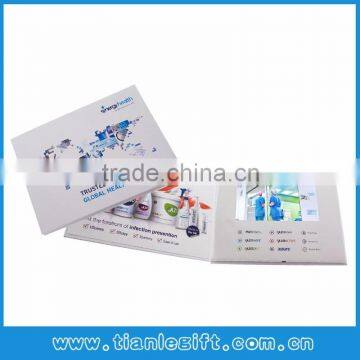 OEM/ODM Custom printing 7 inch invitation lcd video greeting card