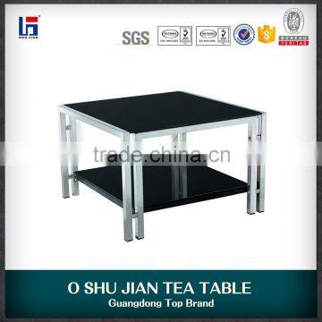 Foshan durable glass tea table design SJ152S