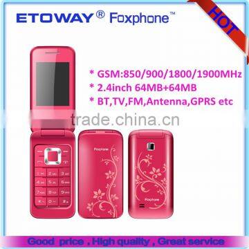 2014 cheap wholesale factory price H3520 new filp phone