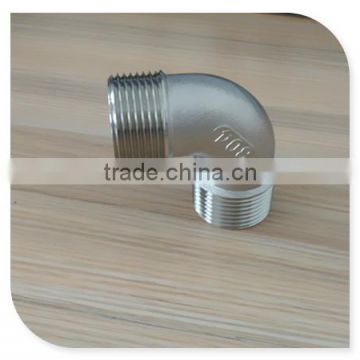 High Quality 90deg Stainless Steel 1" 304 Male Elbow Fitting