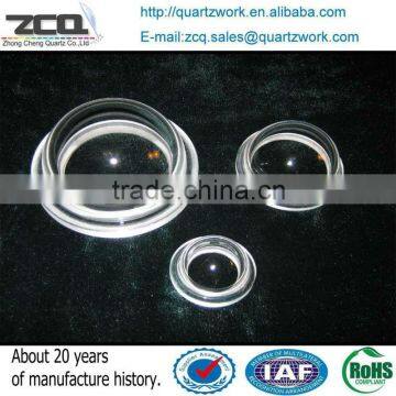 Clear Quartz Glass Hemisphere Ball for semiconductor industry 50*1