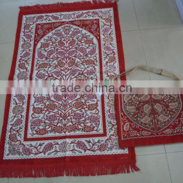 muslim mat BT- 814 muslim prayer rugs with bag Haji present