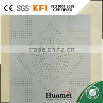 Perforated fireproof ceiling board with CE certificate and SGS report