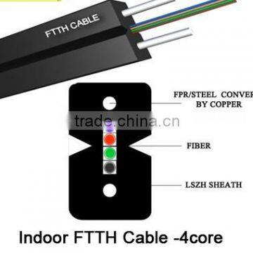 4Core Fiber Optical Cable,4Core FTTH optical fiber cable