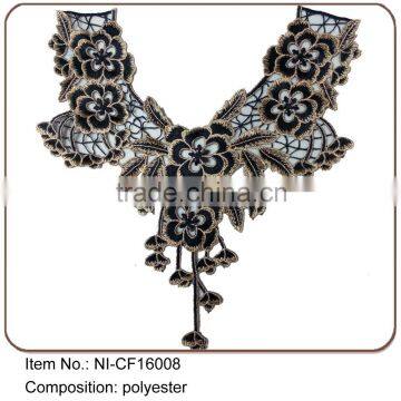 Embroidery Neck Lace Kurta Embroidery Design Collar Neck Lace Trim for Ladies Dresses, Blouses