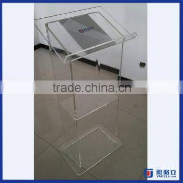 2016 wholesale custom acrylic podium / acrylic podium stand in high quality