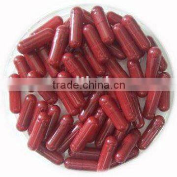 Burgundy Gelatin "0" Capsules