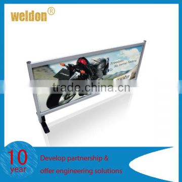 Weldon custom printed PVC ACP displayed shop barrier