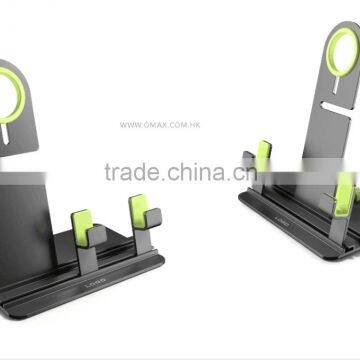 2 in 1 Dual Stand Mobile Phone Holder for Iphone 6 Iphone 6 Plus Iphone 5 and for Apple Watch 38mm 42mm Charging Charger Dock photo-2