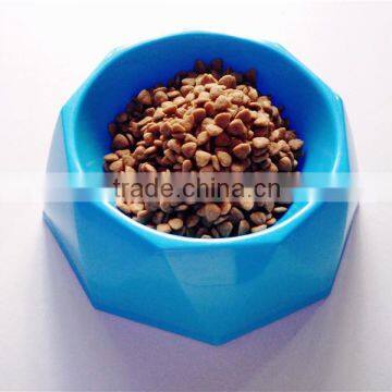 Plastic Diamond shape dog bowl Puppy Dog Eating Feeder Dish Pet Dog Cat Feeding Food Bowl Hot