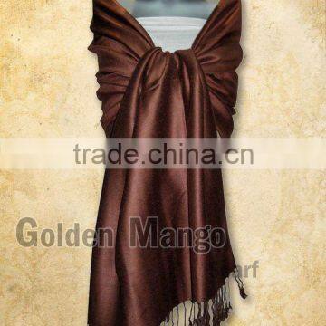Solid color viscose pashmina scarves