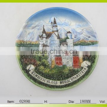 Hot Sale and Whole Sale German Scenery Ceramic Plate