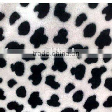 spot print flannel fleece fabric