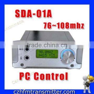 10FSN CZH SDA-1A PC control fm transmitter 1w radio broadcast equipment PC Control