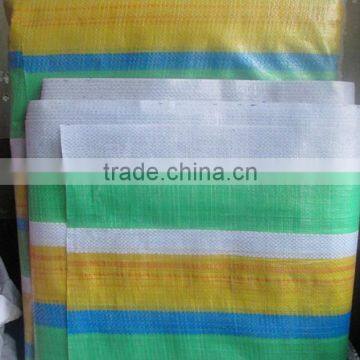 waterproof striped cloth rolls pe tarpaulin