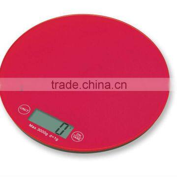 Hot Sell Round Electronic Kitchen Scale 5kg/1g With Tare Function
