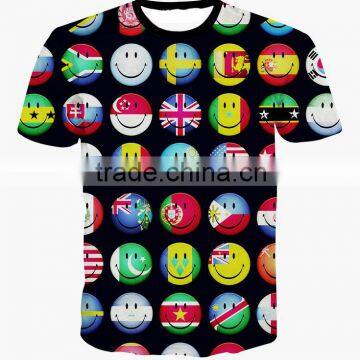 emoji flag 3d printed t shirt summer funny unisex women/men tops tees