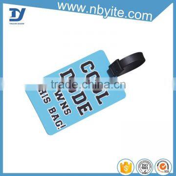 2016 Cheap Bright Colorful Plastic Luggage Tag Custom Soft PVC Luggage Tag photo-5