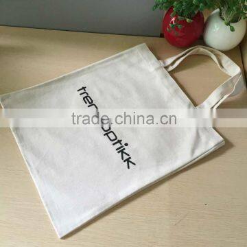 2015 high quality plain cotton tote bag for shopping