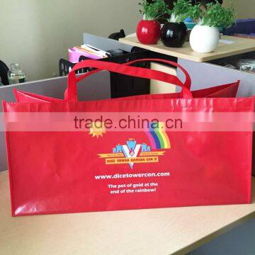 Special size colorful large non woven lamination bag with non woven handles
