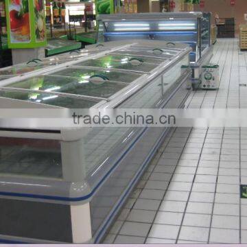 Supermarket Food Display Freezer Equipment With Remote Compressor