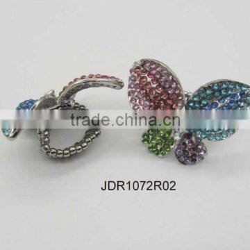 alloy butterfly stretch ring