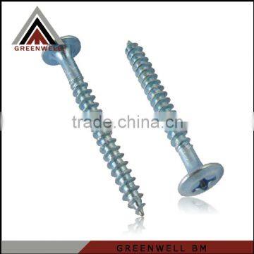 Galvanized cross recessed torx wood screw