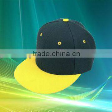 Flat Bill Snap back Two Tone Color Plain Solid Hat Cap Baseball