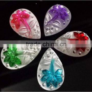 20*30mm Teardrop Rhinestone Resin Stone 2 Holes Sew On Clothing Garment Dress Accessories