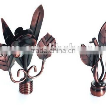 Home decorate window leaf shape curtain hardware accessories