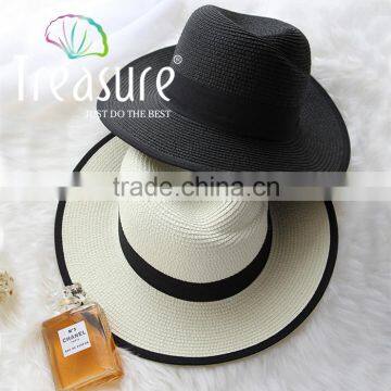 Wholesale hot selling summer beach big brim fashion straw hat summer hat cheap hat