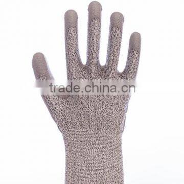 Pu Palm Coated Cut Resistant Gloves with Anti Cut Level 5 Gloves