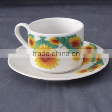 Fine quality wholesale ceramic mugs cups tea cup and saucer