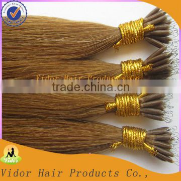 Chinese Website Virgin Nano Ring Remy Human Hair Extensions