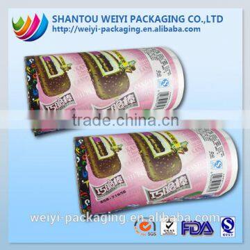 laminated food packaging plastic roll film/ food grade ice lolly packaging