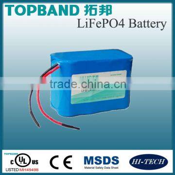 High quality! Lithium (LiFePO4) Battery 12V 6AH with PCM for emergency lighting