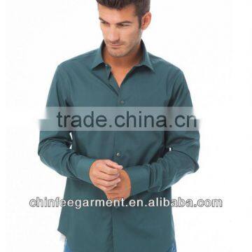 New Design Mens Casual Cotton Plain Shirts