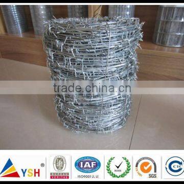 2016 Alibaba sale BWG16x16 | 12x14, hot dipped galvanized barbed wire fence