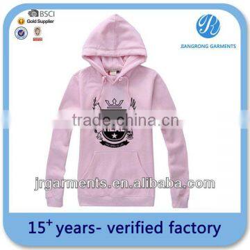 wholesale new fashion cheap plain pink hoodie