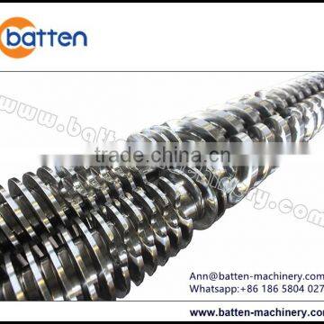 bimetallic plastic extruder twin conical screw and barrel