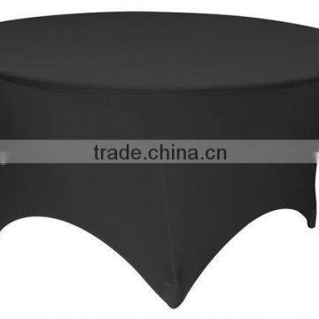 Black lycra/spandex round table cover/table cloth