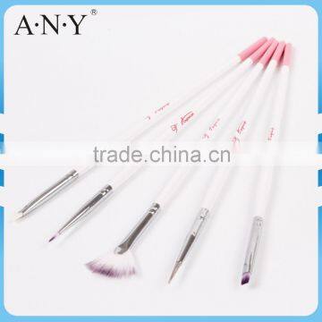 ANY Nail Art Design Using Cheap Wood Long Handle Nail Brush Set for Nail Beauty