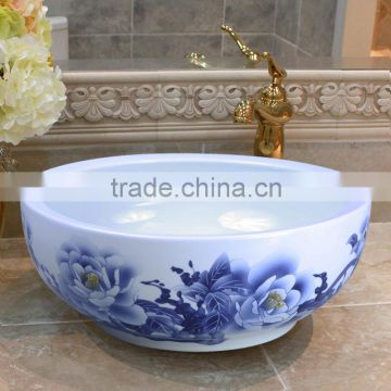 China wholesale modern above counter artistic basin for sale