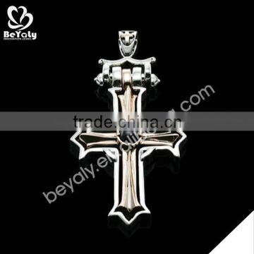 stainless steel custom available small wooden cross pendant