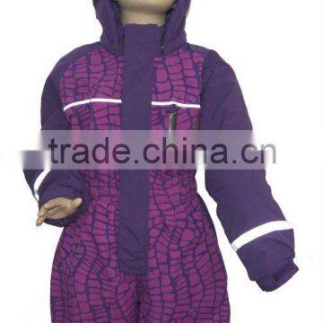 Children's Padding Print hoodie Overall