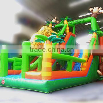 2016 Giant Jungle Drop Inflatable Sports Game Obstacle Course for Sale